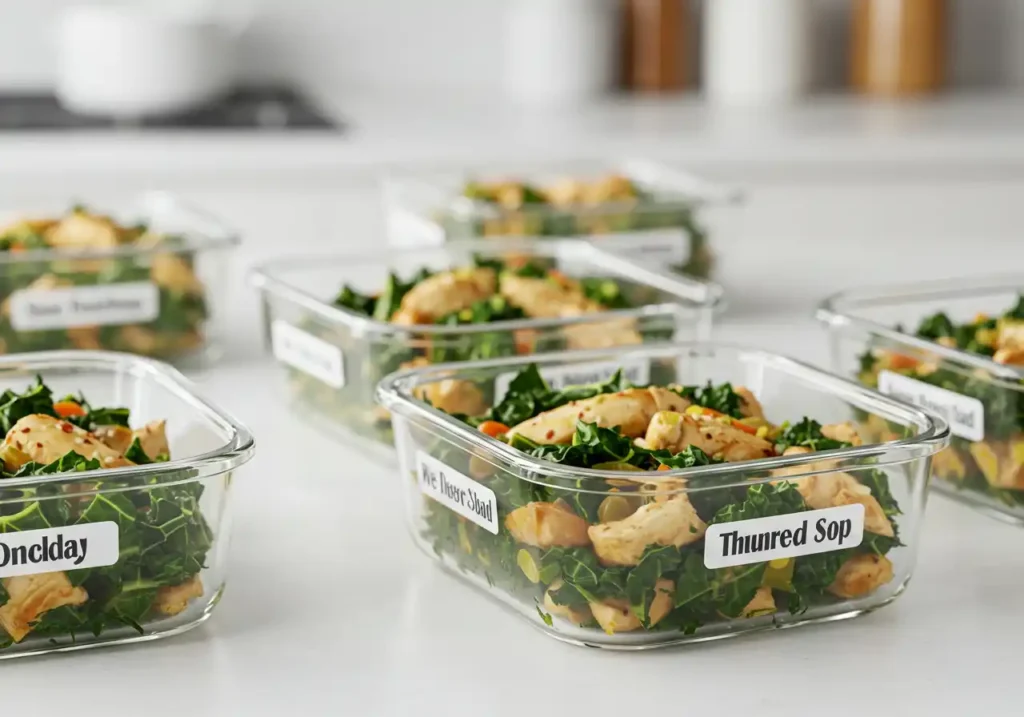 Chicken Kale Mounjaro Soup – Fat-Burning, Gut-Healing Meal You’ll Crave 3 Mounjaro soup meal prep with chicken and kale