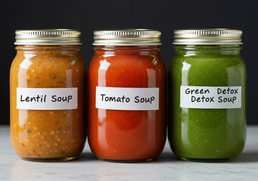 The Best Weight Loss Soups for Quick, Nourishing Results 2 Weight loss soup meal prep in jars