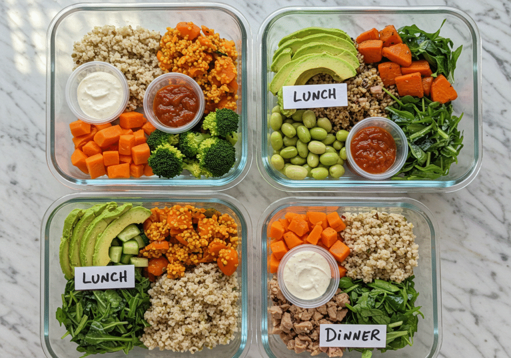 The Best Natural Zepbound Recipe for GLP-1 Support & Fat Loss 5 Meal prepping natural Zepbound recipe for the week